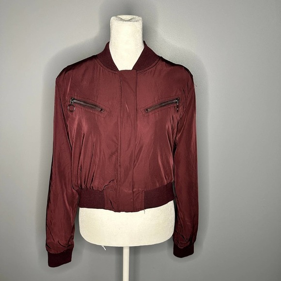 CHARLOTTE Russe Bomber Jacket Size Large - Picture 2 of 7